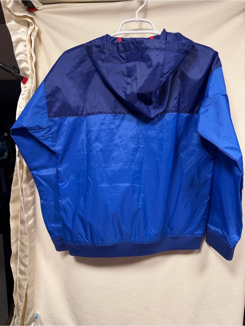 Nike Kids Blue Two-Tone Hooded Rain Jacket - Picture 3 of 6